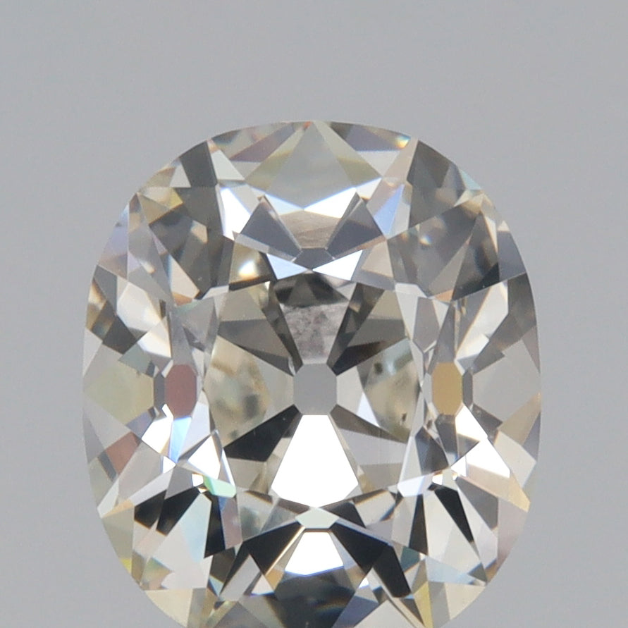 2.01ct | K/SI1 Cushion Shape Old Mine Cut Diamond (GIA) - Modern Rustic Diamond