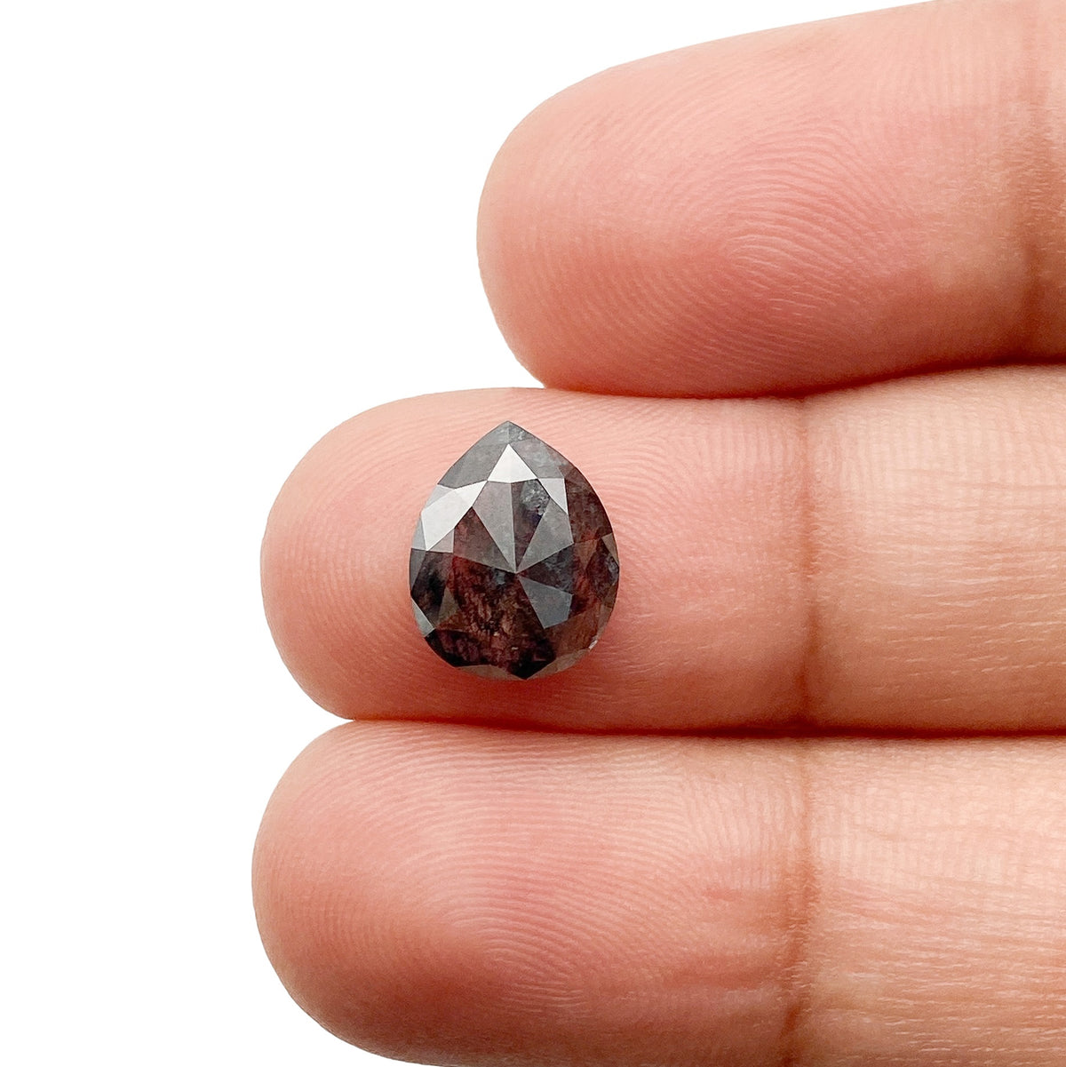 2.02ct | Rustic  Pear Shape Rose Cut Diamond - Modern Rustic Diamond