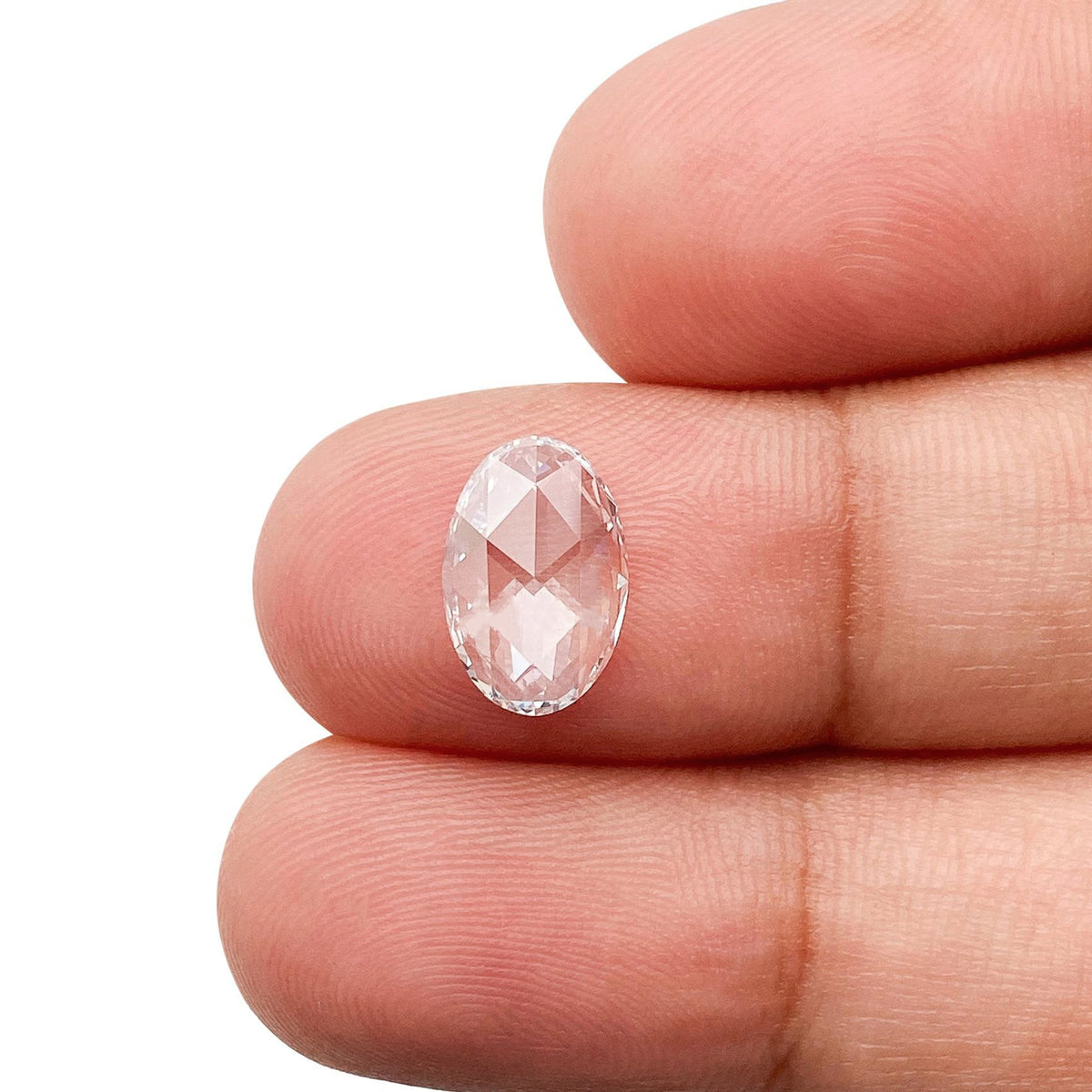 1.04ct | D/VS1 Oval Shape Rose Cut Diamond (GIA) - Modern Rustic Diamond