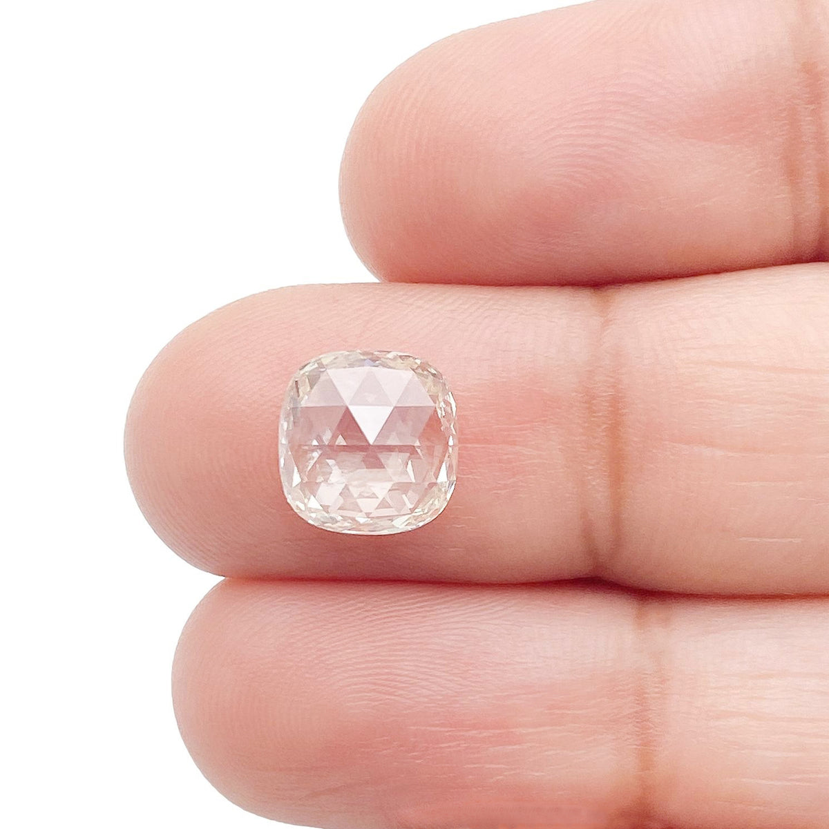 2.01ct | L/VS1 Cushion Shape Rose Cut Diamond (GIA) - Modern Rustic Diamond