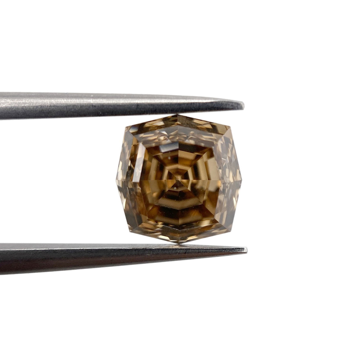 2.05ct | Champagne VVS Octagonal Shape Step Cut Diamond - Modern Rustic Diamond