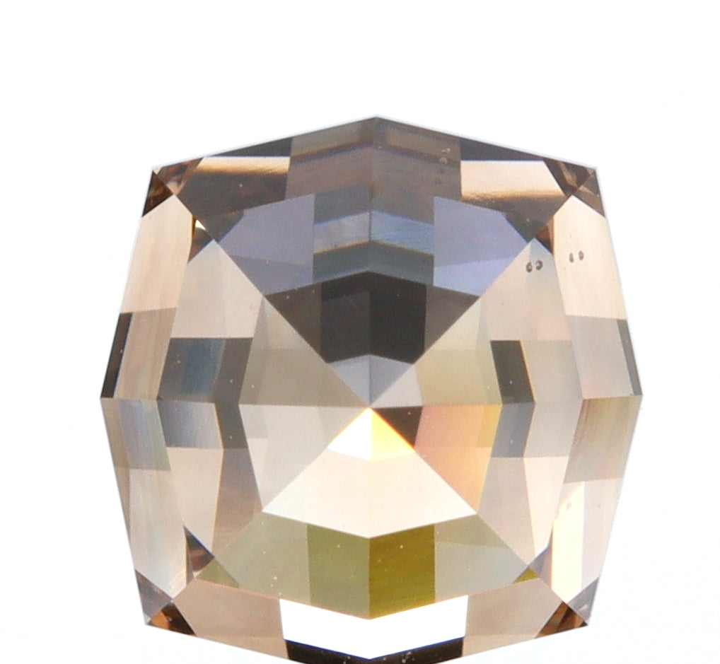 2.05ct | Champagne VVS Octagonal Shape Step Cut Diamond - Modern Rustic Diamond