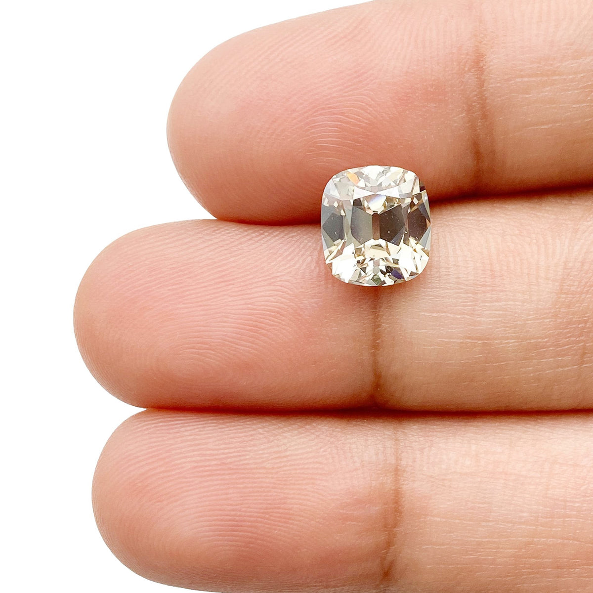2.05ct | W-X/SI1 Cushion Shape Old Mine Cut Diamond (GIA) - Modern Rustic Diamond