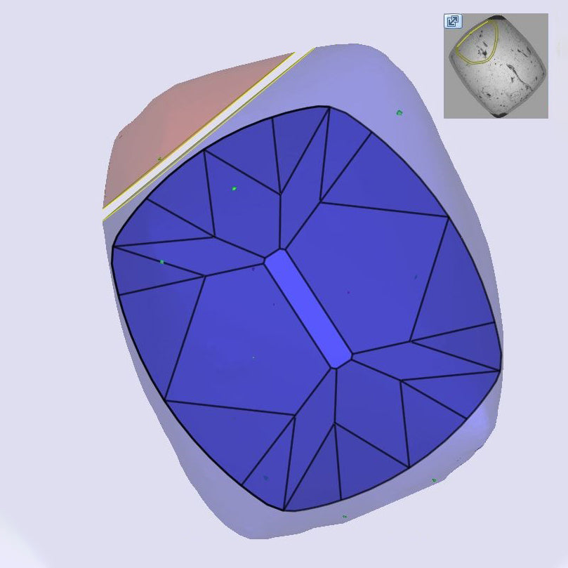 2.05ct | W-X/SI1 Cushion Shape Old Mine Cut Diamond (GIA) - Modern Rustic Diamond