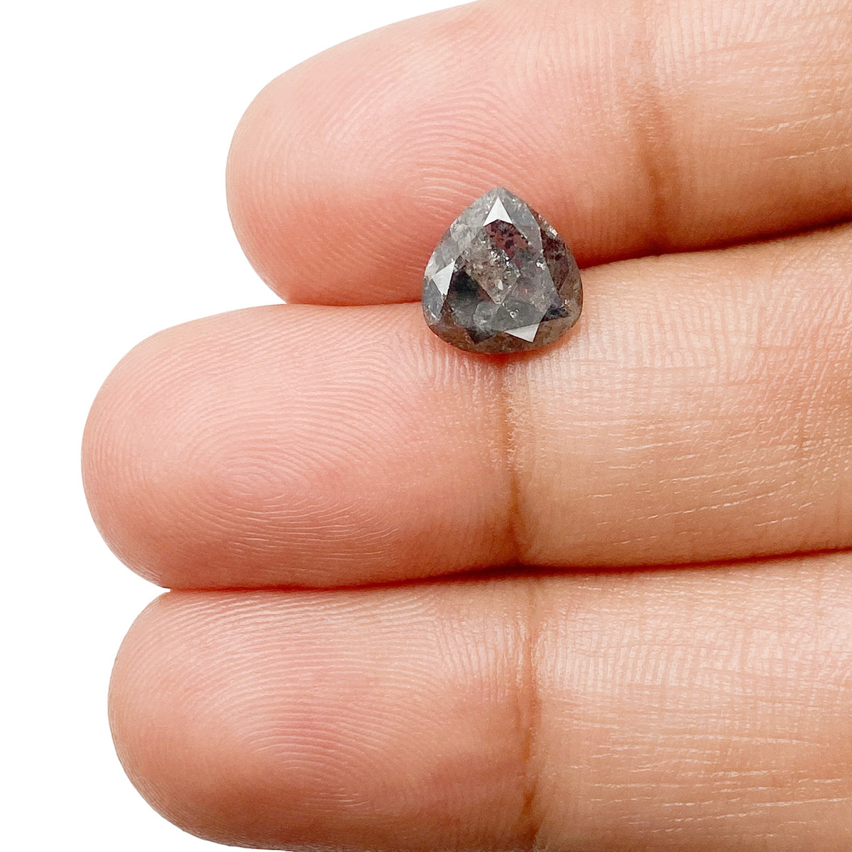 2.07ct | Rustic  Pear Shape Rose Cut Diamond - Modern Rustic Diamond