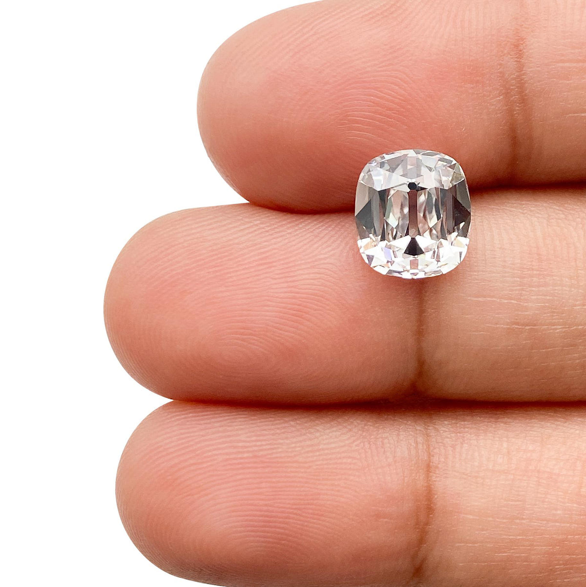2.65ct | E/VS1 Cushion Shape Old Mine Cut Diamond (GIA) - Modern Rustic Diamond