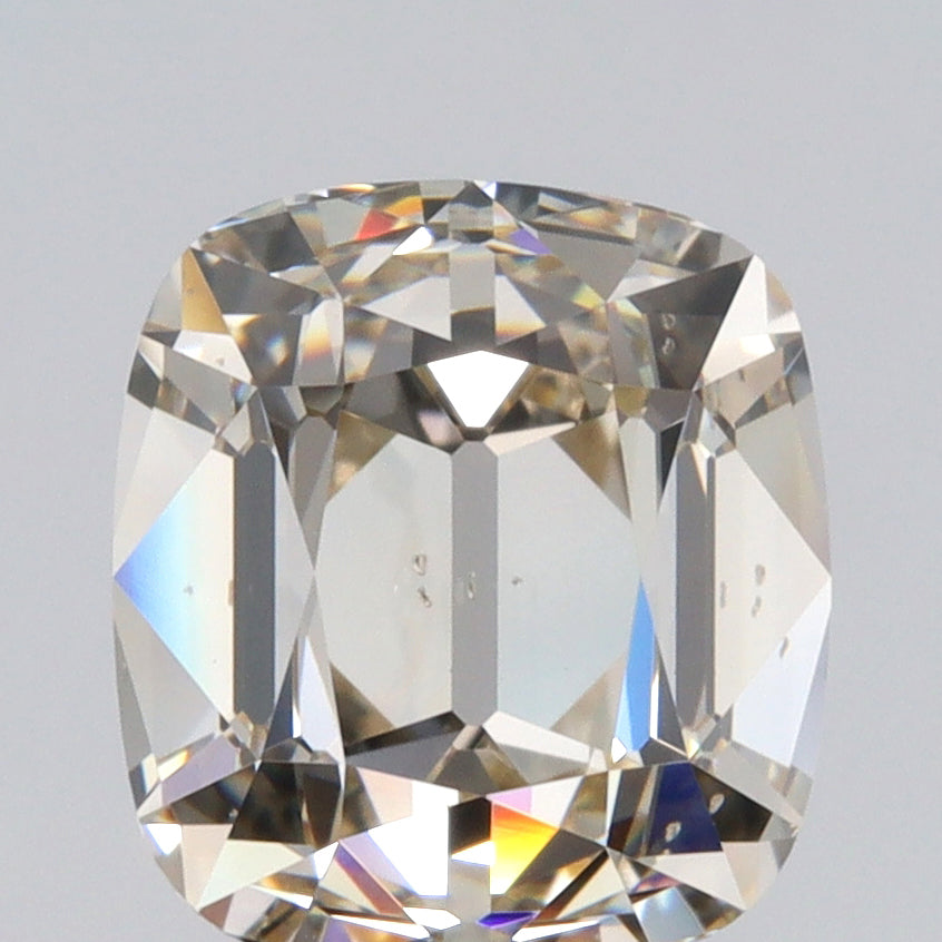2.10ct | N/SI1 Cushion Shape Old Mine Cut Diamond (GIA) - Modern Rustic Diamond