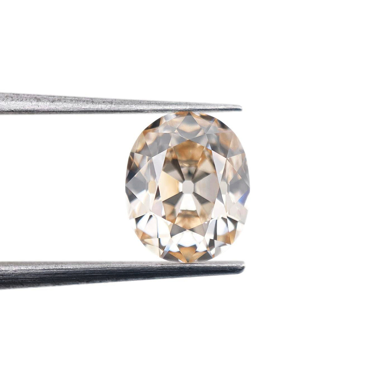 2.10ct | S-T/VS1 Oval Shape Old Mine Cut Diamond (GIA) - Modern Rustic Diamond