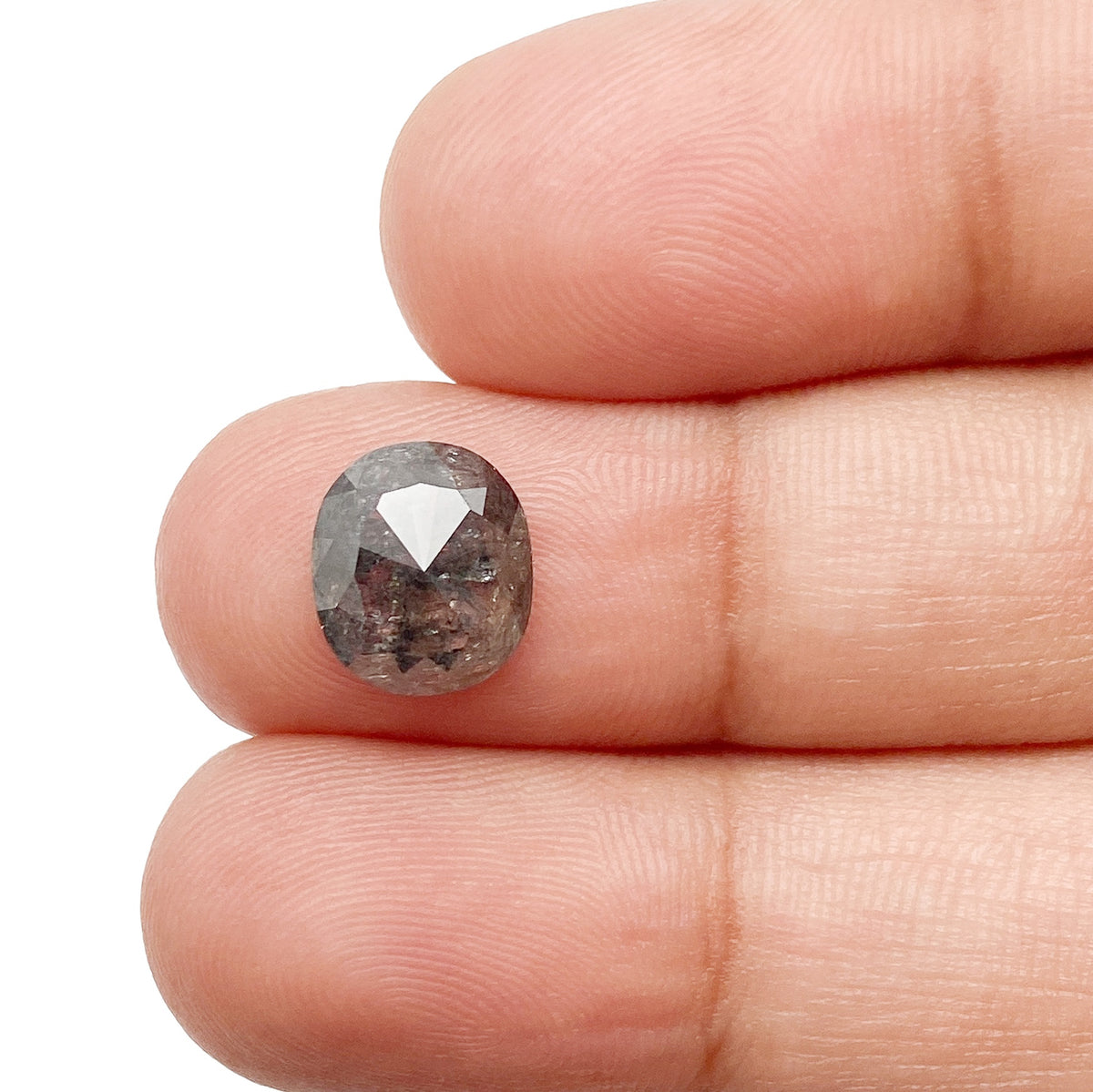 2.10ct | Rustic Oval Shape Rose Cut Diamond - Modern Rustic Diamond