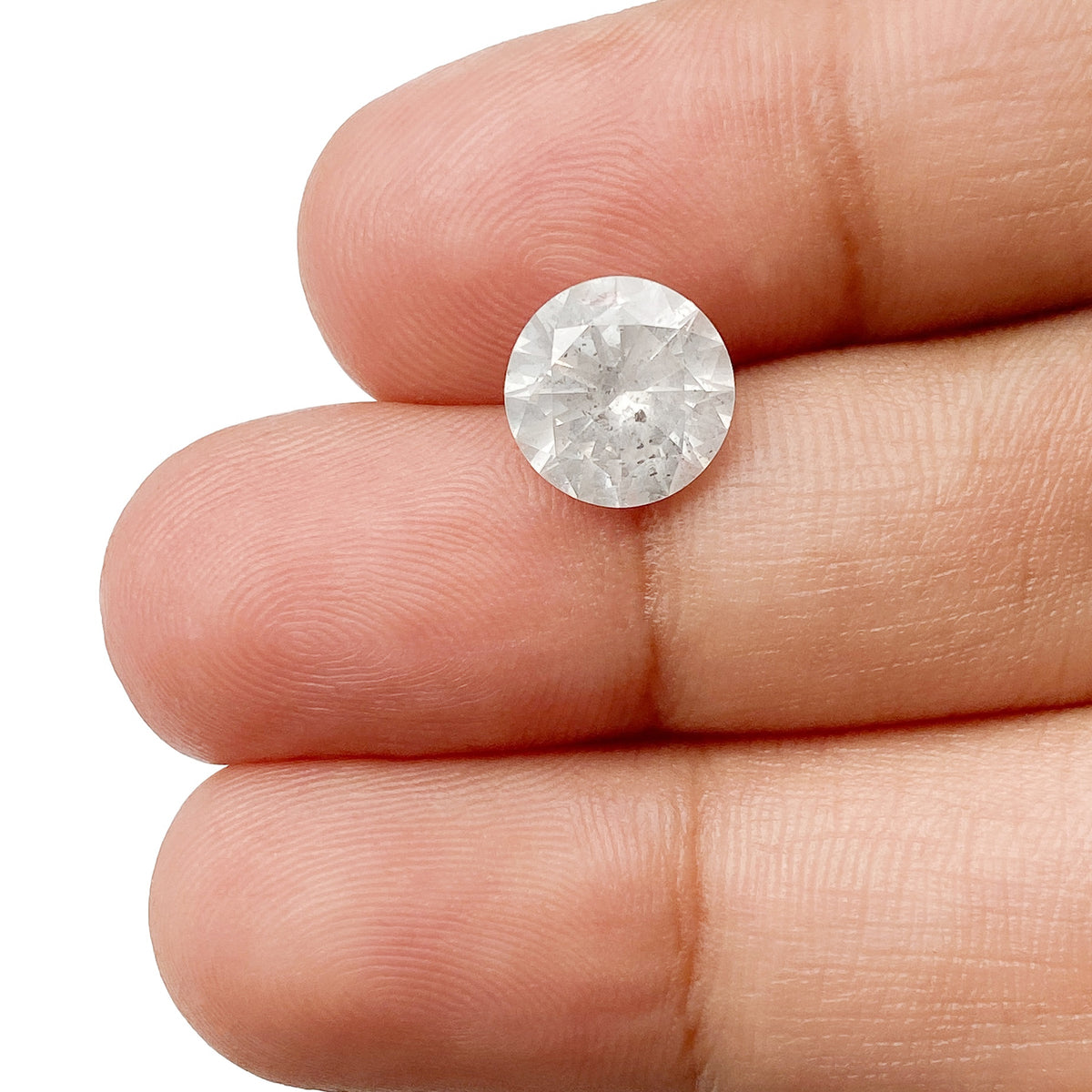 2.13ct | Rustic  Round Shape Brilliant Cut Diamond - Modern Rustic Diamond
