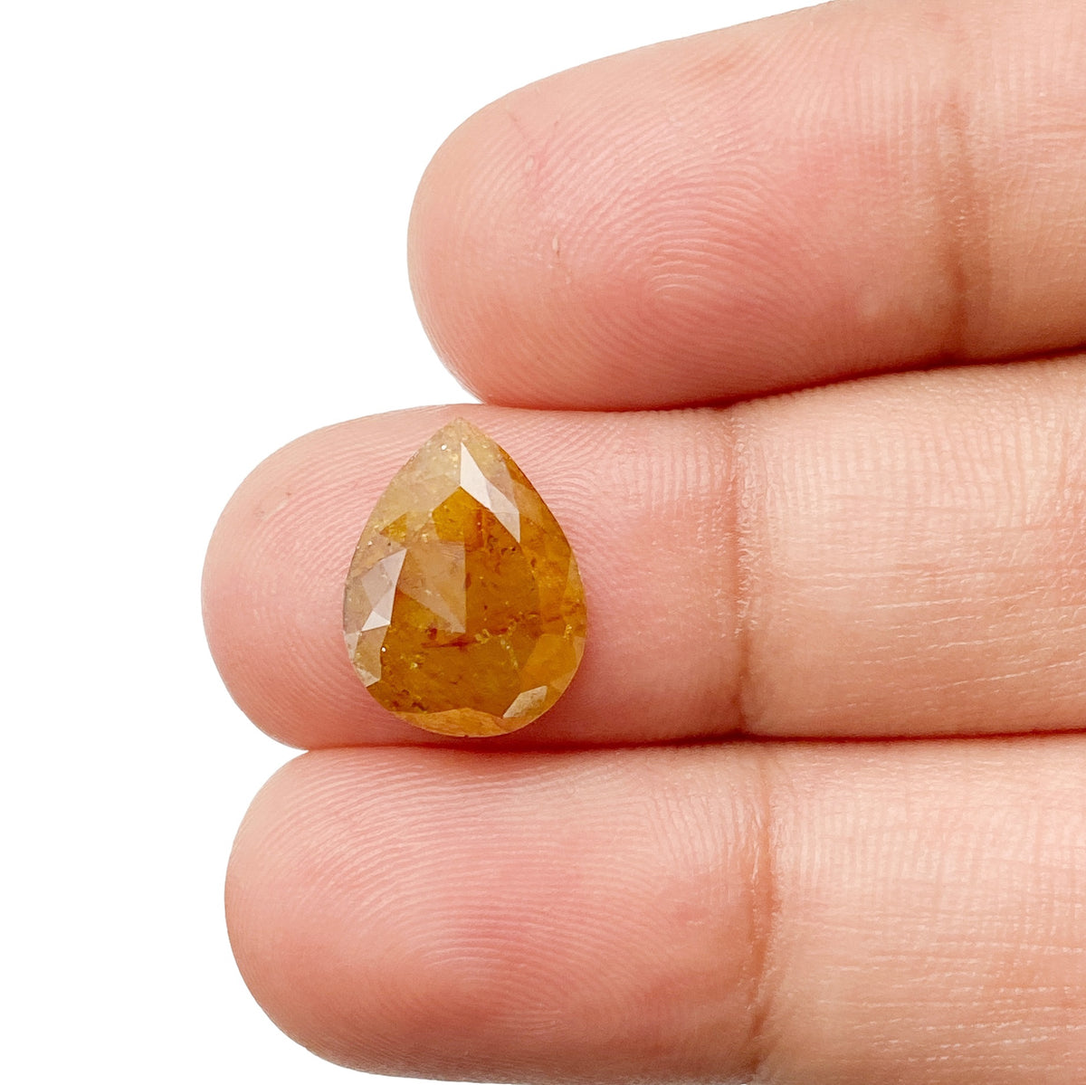 2.14ct | Rustic  Pear Shape Rose Cut Diamond - Modern Rustic Diamond