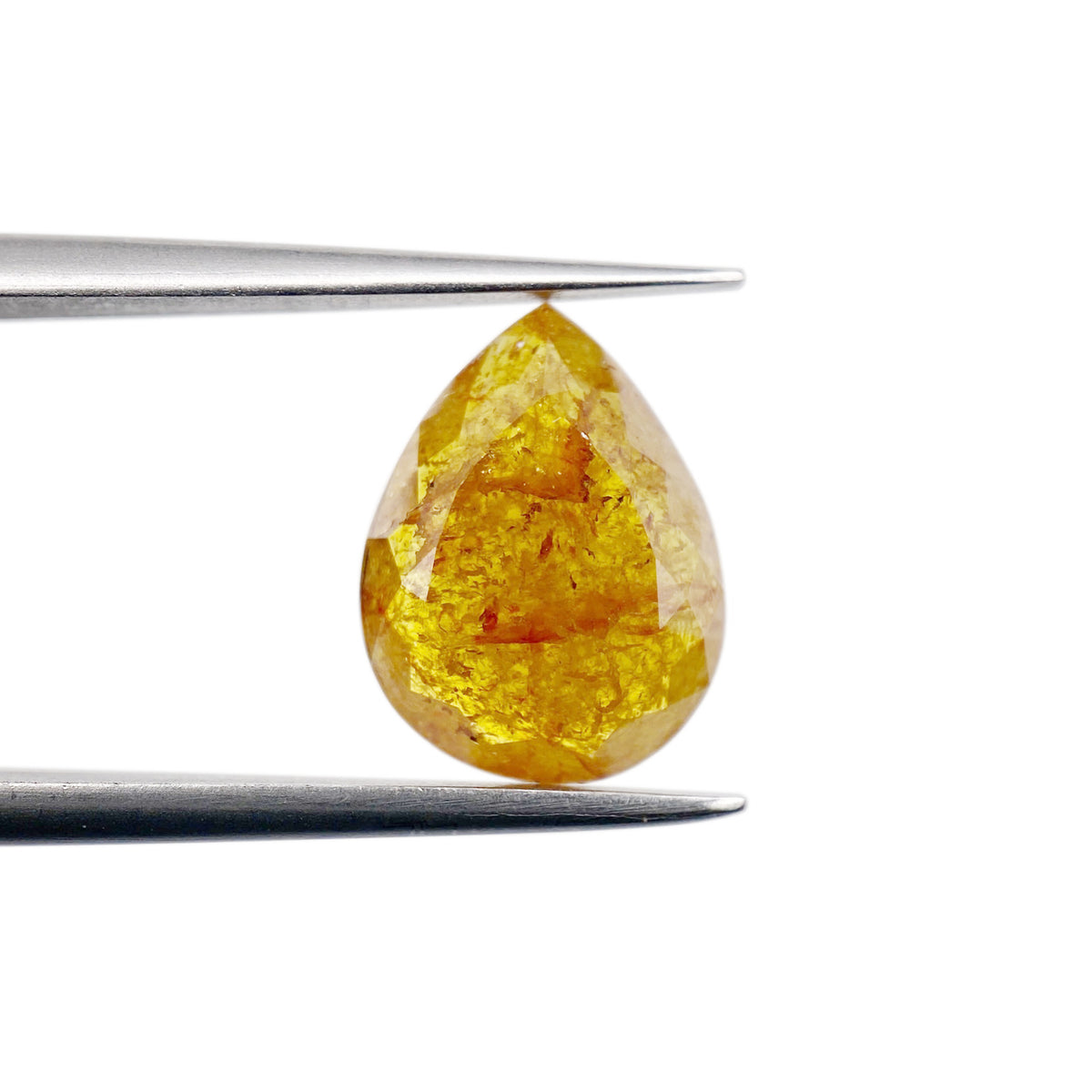 2.14ct | Rustic  Pear Shape Rose Cut Diamond - Modern Rustic Diamond