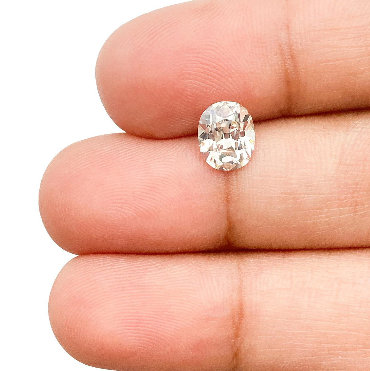 1.31ct | M/VS1 Oval Shape Old Mine Cut Diamond (GIA) - Modern Rustic Diamond