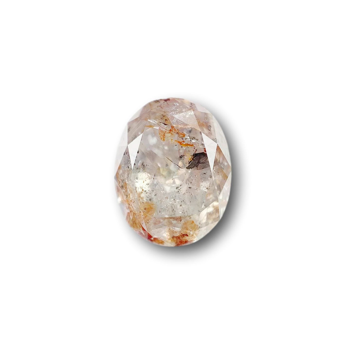 2.15ct | Salt & Pepper Oval Shape Brilliant Cut Diamond - Modern Rustic Diamond