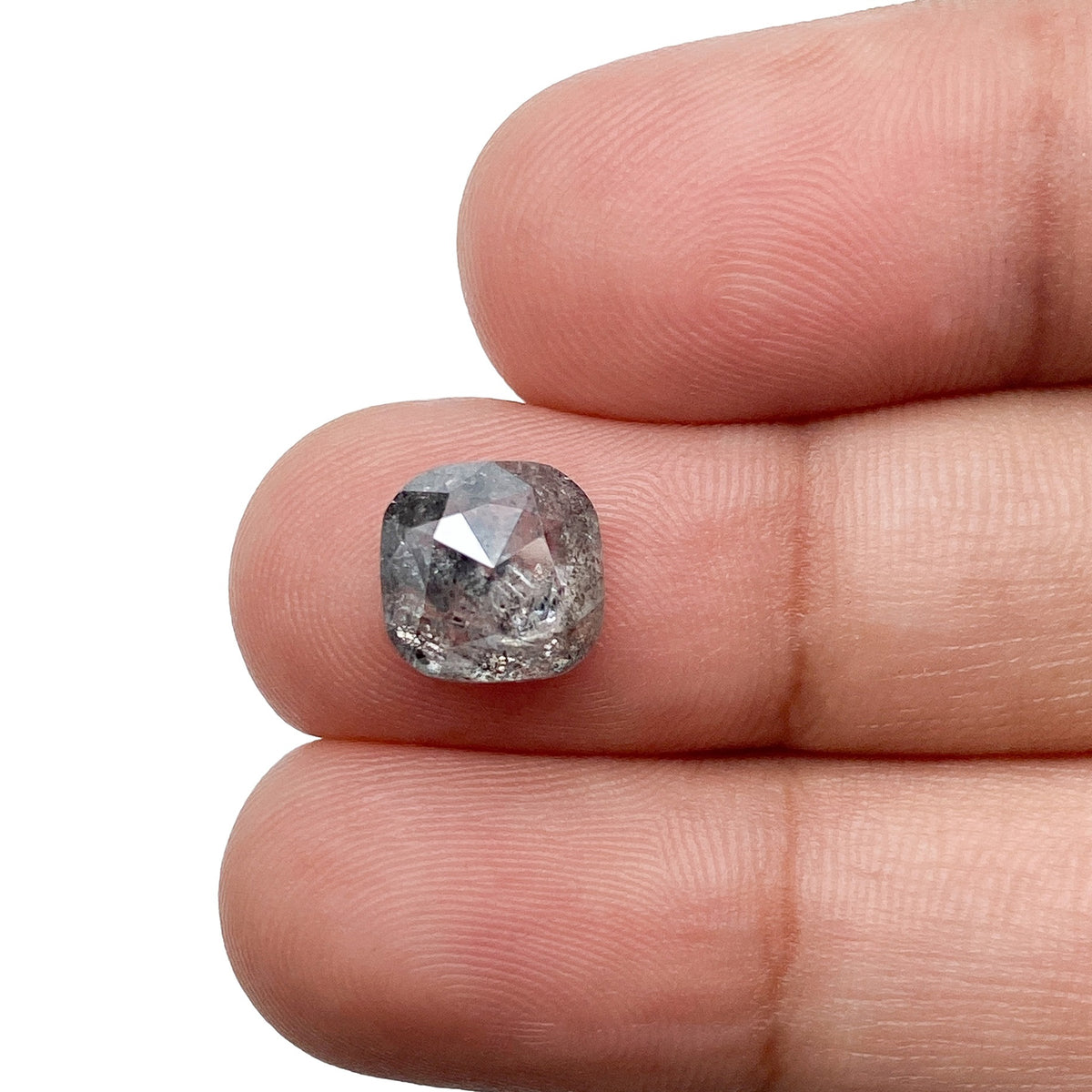 2.97ct | Rustic Cushion Shape Rose Cut Diamond - Modern Rustic Diamond