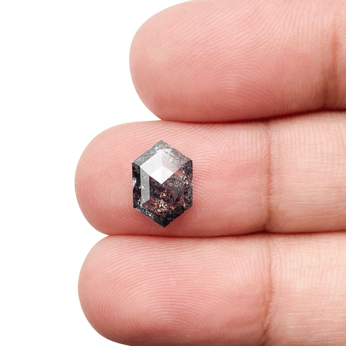 1.50ct | Rustic Hexagon Shape Step Cut Diamond - Modern Rustic Diamond