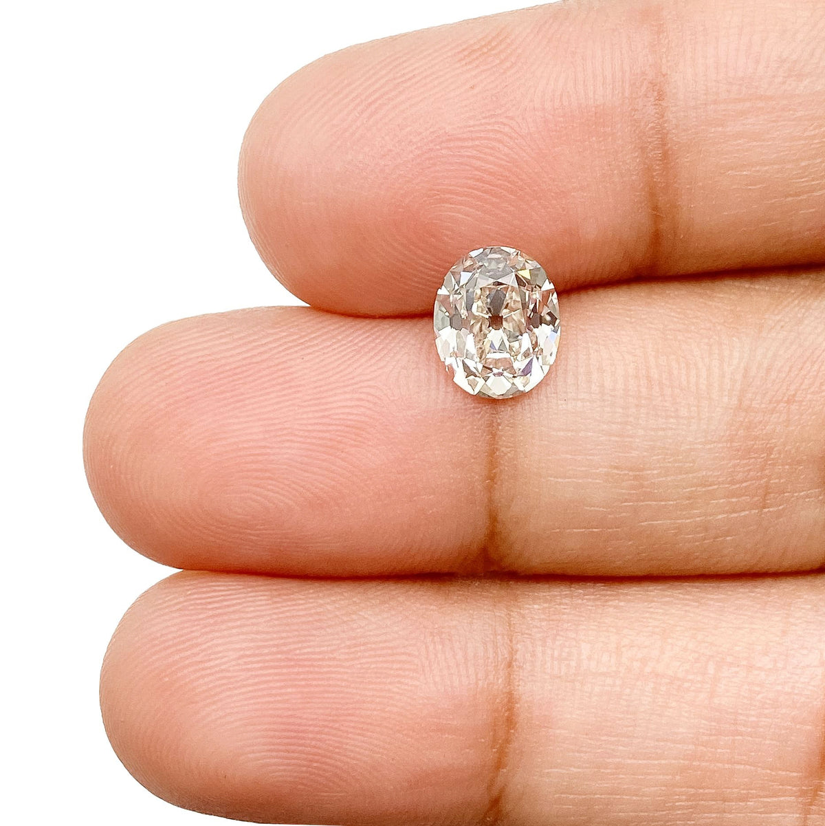 1.51ct | K/VS2 Oval Shape Old Mine Cut Diamond (GIA) - Modern Rustic Diamond