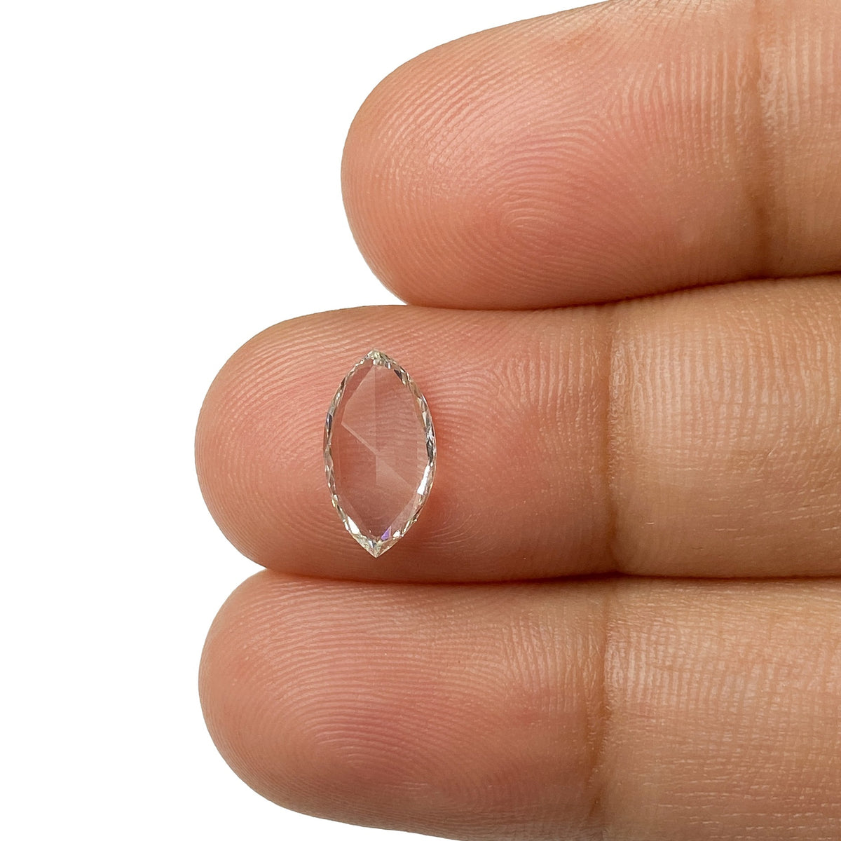 0.67ct | G-H/VS Marquise Shape Rose Cut Diamond - Modern Rustic Diamond