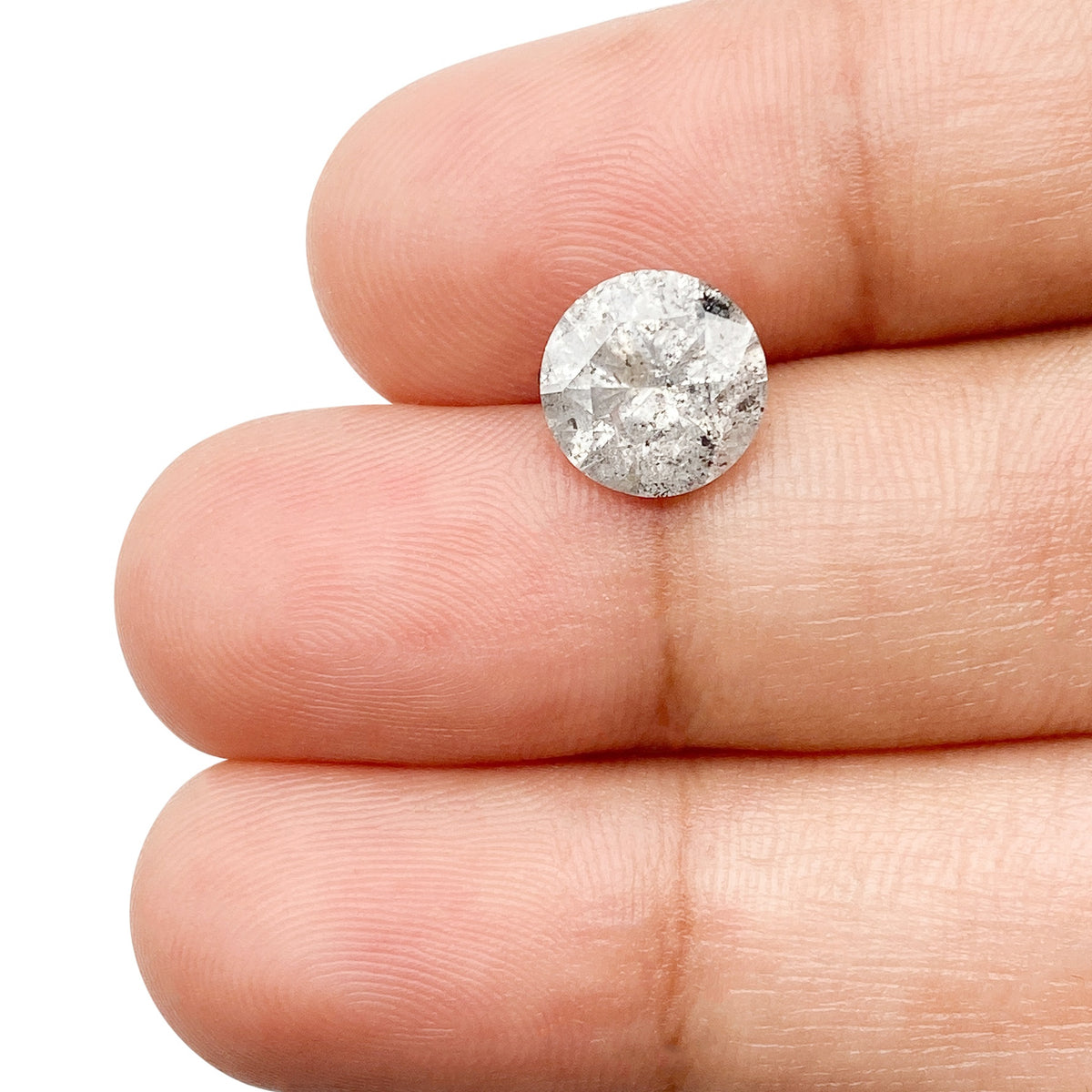 2.16ct | Rustic Round Shape Brilliant Cut Diamond - Modern Rustic Diamond