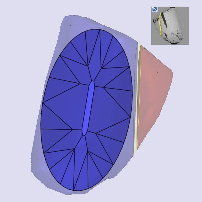 2.17ct | N/VS1 Oval Shape Old Mine Cut Diamond (GIA) - Modern Rustic Diamond