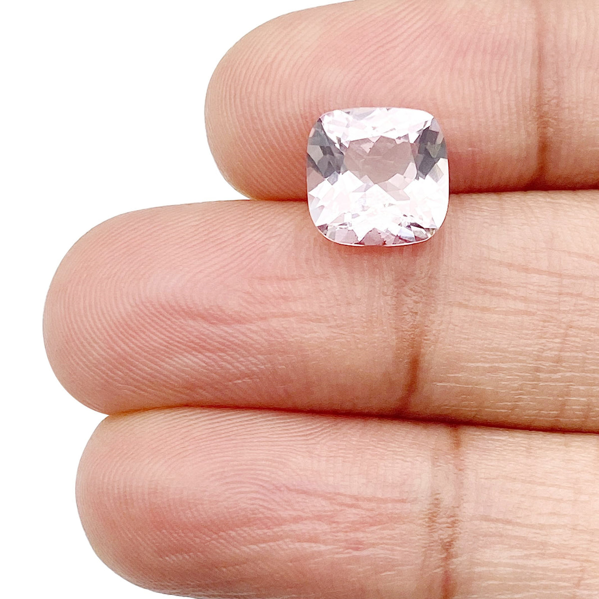 2.18ct |  Cushion Shape  Morganite - Modern Rustic Diamond