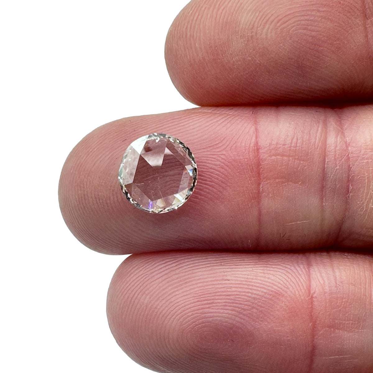 1.36ct | J/SI1 Round Shape Rose Cut Diamond (GIA) - Modern Rustic Diamond