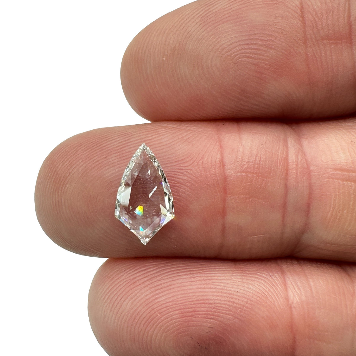 1.01ct | E/SI1 Shield Shape Rose Cut Diamond (GIA) - Modern Rustic Diamond