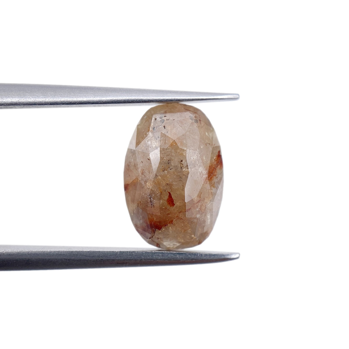 2.19ct | Salt & Pepper Oval Shape Rose Cut Diamond - Modern Rustic Diamond