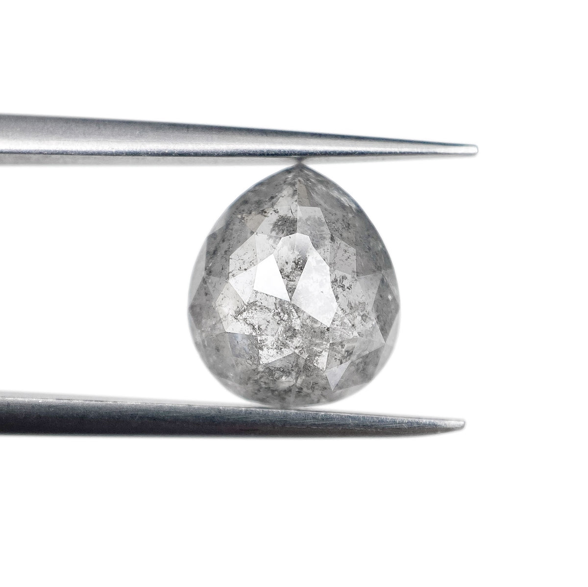 2.19ct | Rustic Pear Shape Rose Cut Diamond - Modern Rustic Diamond