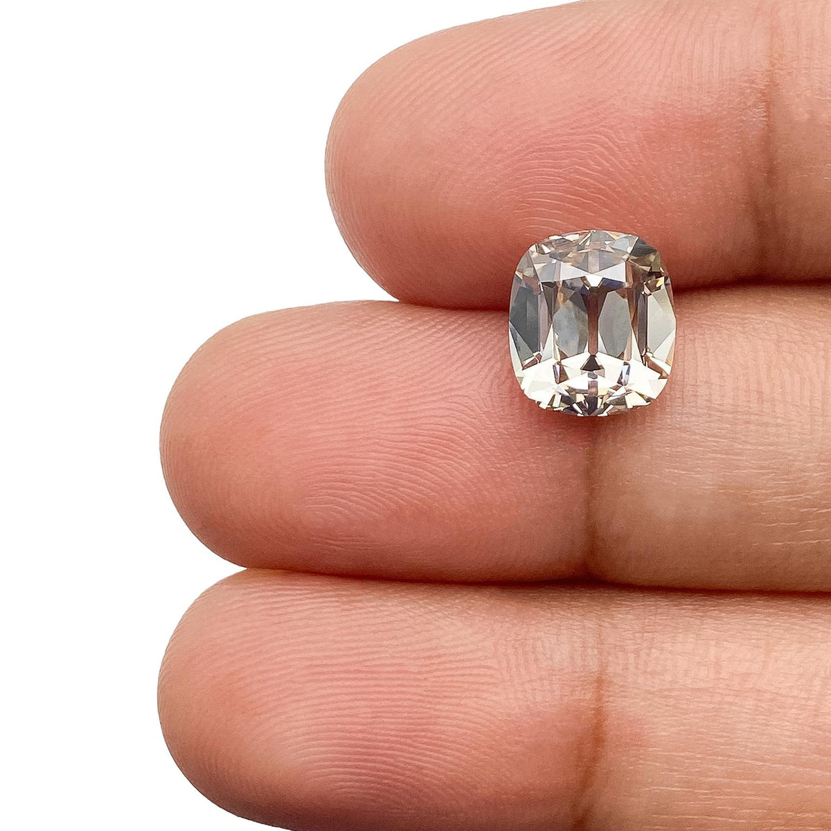 2.67ct | Fancy Light Brownish Yellow VVS1 Cushion Shape Old Mine Cut Diamond (GIA) - Modern Rustic Diamond