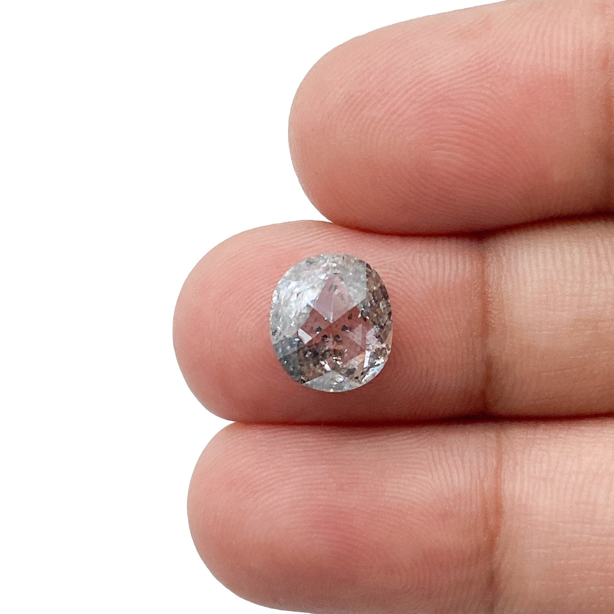 2.67ct | Rustic Cushion Shape Rose Cut Diamond - Modern Rustic Diamond