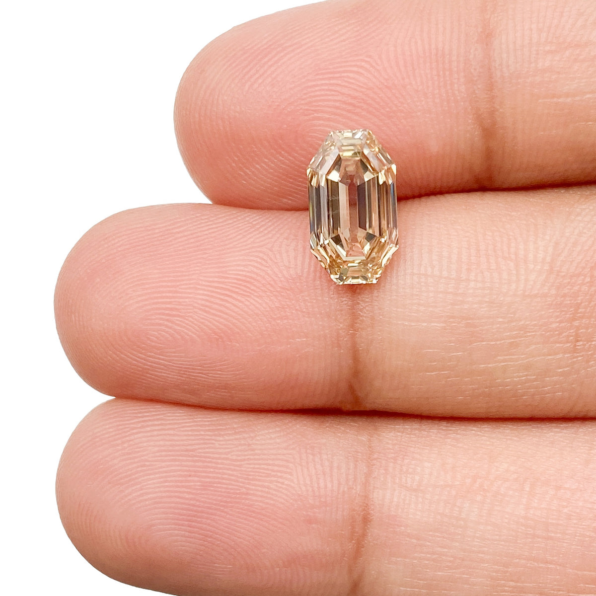 2.02ct | Champagne VVS1 Octagonal Shape Step Cut Diamond (GIA) - Modern Rustic Diamond