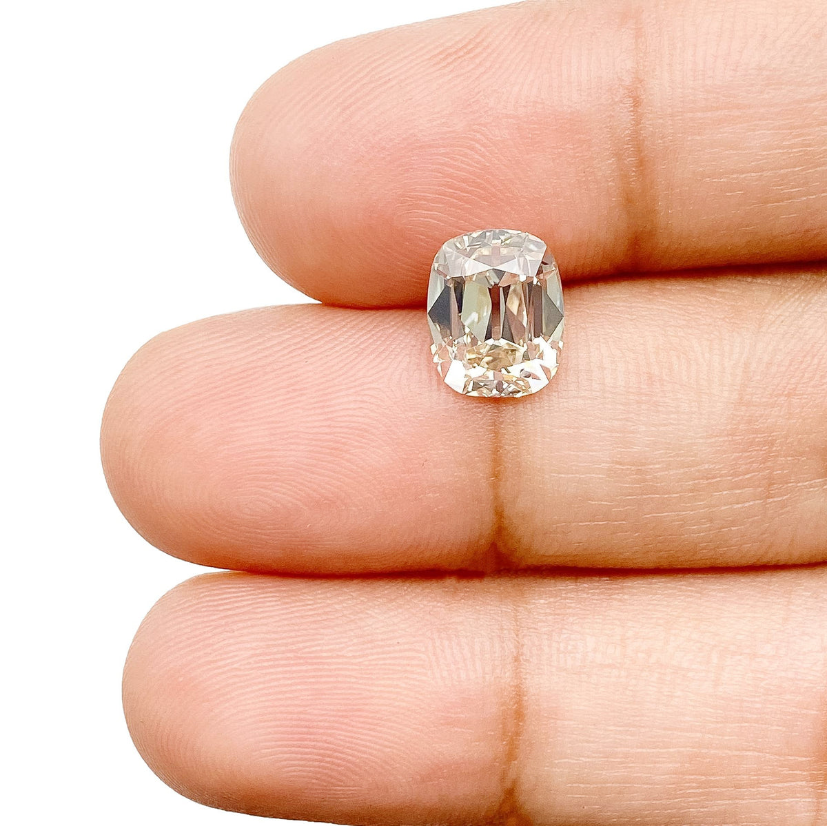 2.21ct | N/VVS2 Cushion Shape Old Mine Cut Diamond (GIA) - Modern Rustic Diamond