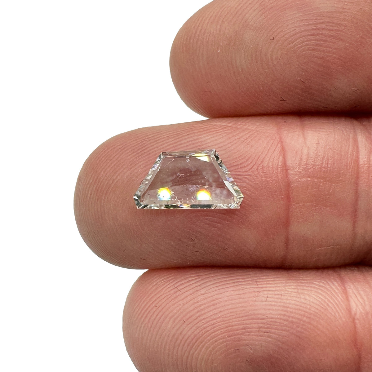 1.00ct | F-G/SI Trapezoid Shape Rose Cut Diamond - Modern Rustic Diamond