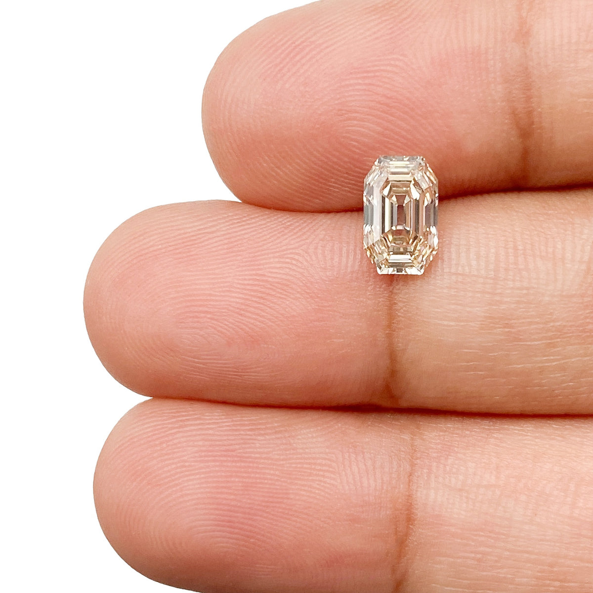 1.02ct | S-T/SI1 Emerald Shape Step Cut Diamond (GIA) - Modern Rustic Diamond