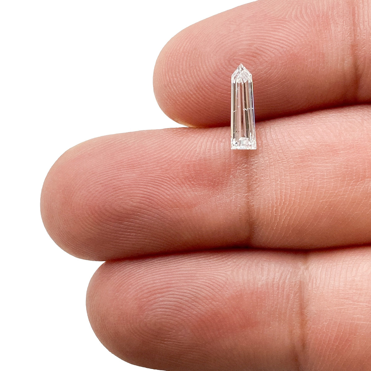 0.53ct | D/SI Bullet Shape Step Cut Diamond - Modern Rustic Diamond