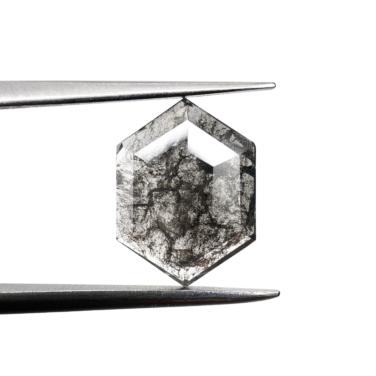 2.24ct | Rustic Hexagon Shape Rose Cut Diamond - Modern Rustic Diamond