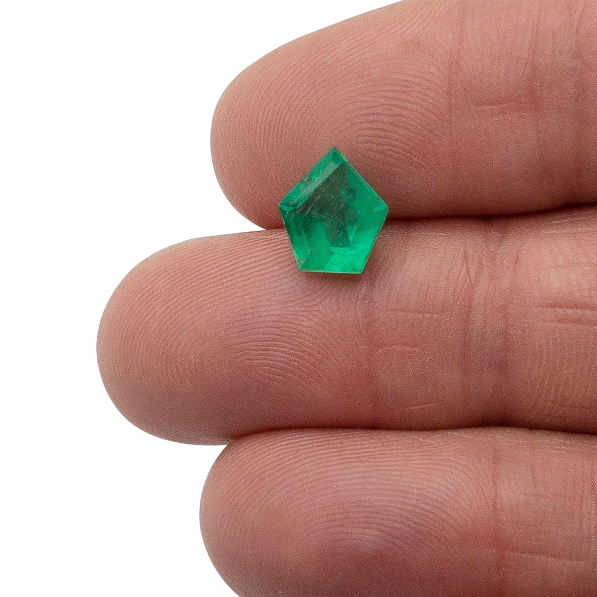 2.21ct | Step Cut Shield Shape Muzo Origin Emerald