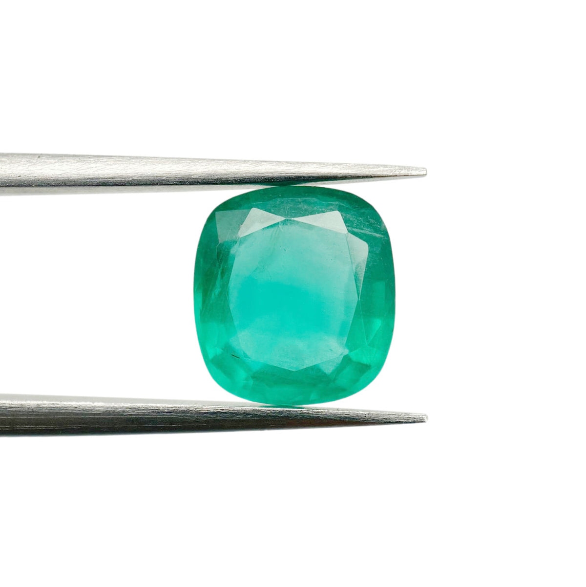 2.25ct | Brilliant Cut Cushion Shape Brazil Emerald - Modern Rustic Diamond