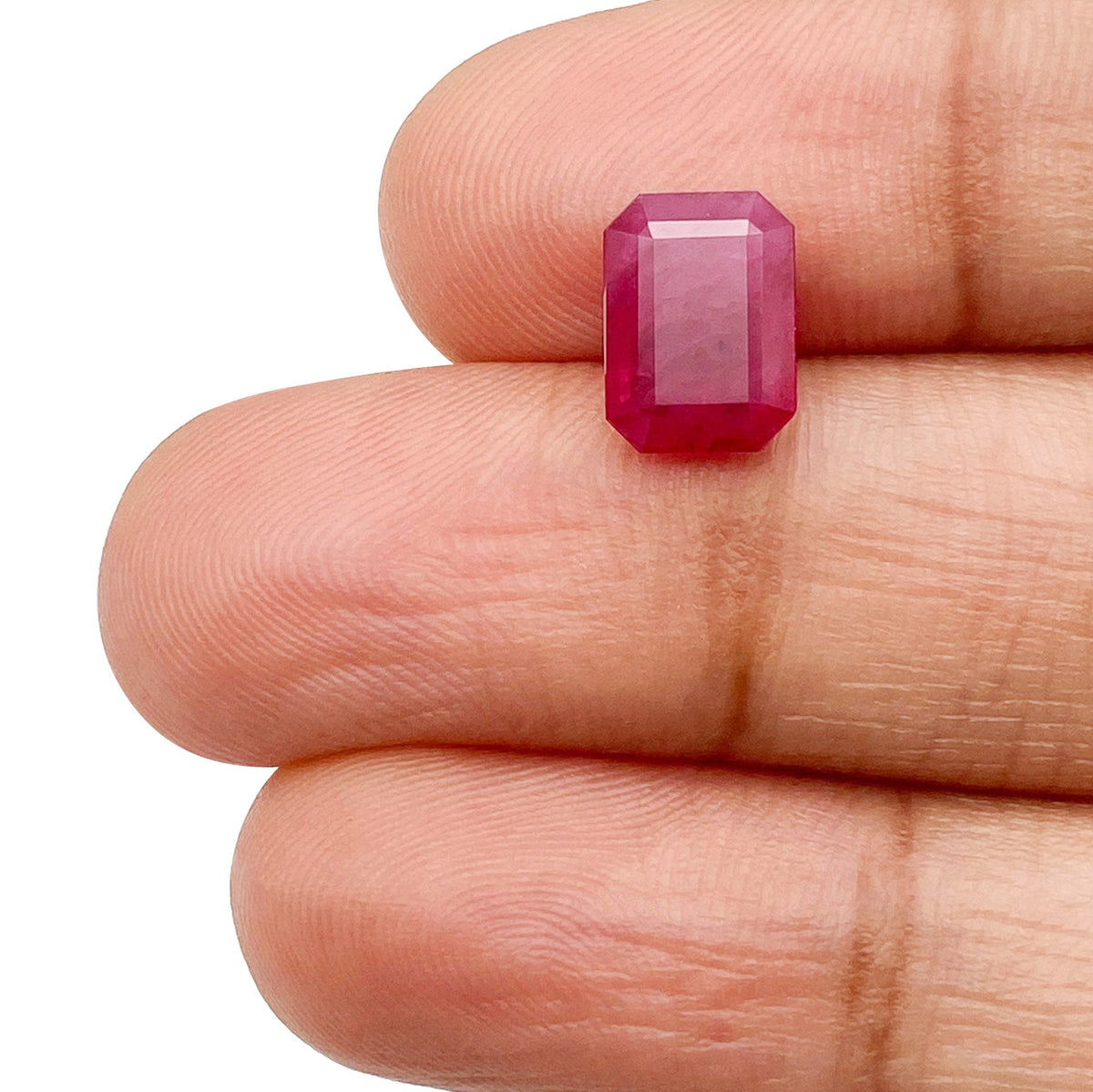 2.25ct | Red/ Emerald Shape Step Cut Diamond - Modern Rustic Diamond