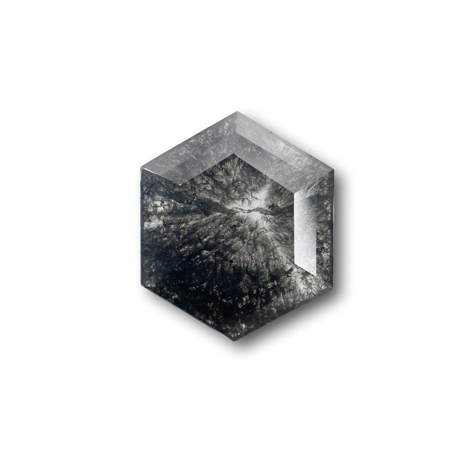2.26ct | Rustic Hexagon Shape Rose Cut Diamond - Modern Rustic Diamond