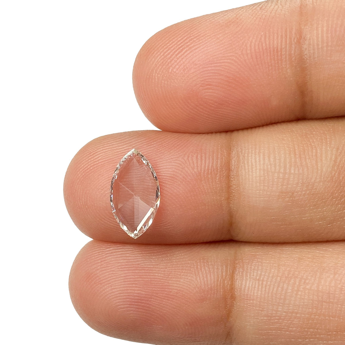 0.54ct | F-G/VS Marquise Shape Rose Cut Diamond - Modern Rustic Diamond