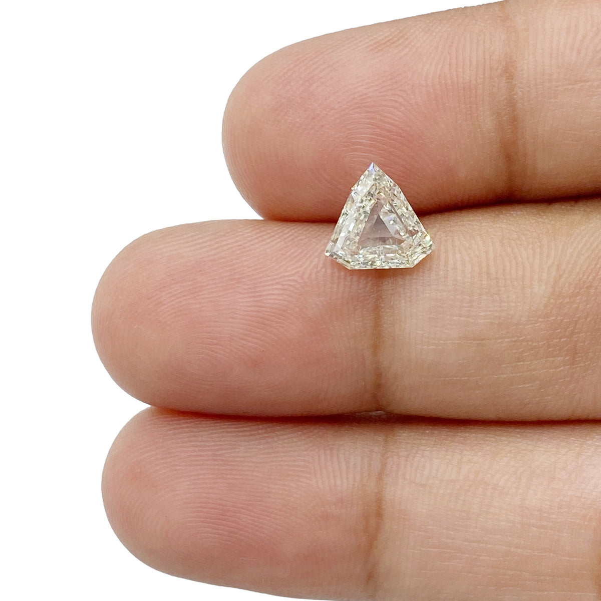 1.28ct | J-K/SI Shield Shape Step Cut Diamond - Modern Rustic Diamond