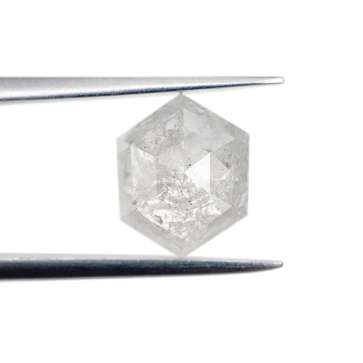 2.27ct | Rustic Hexagon Shape Rose Cut Diamond - Modern Rustic Diamond