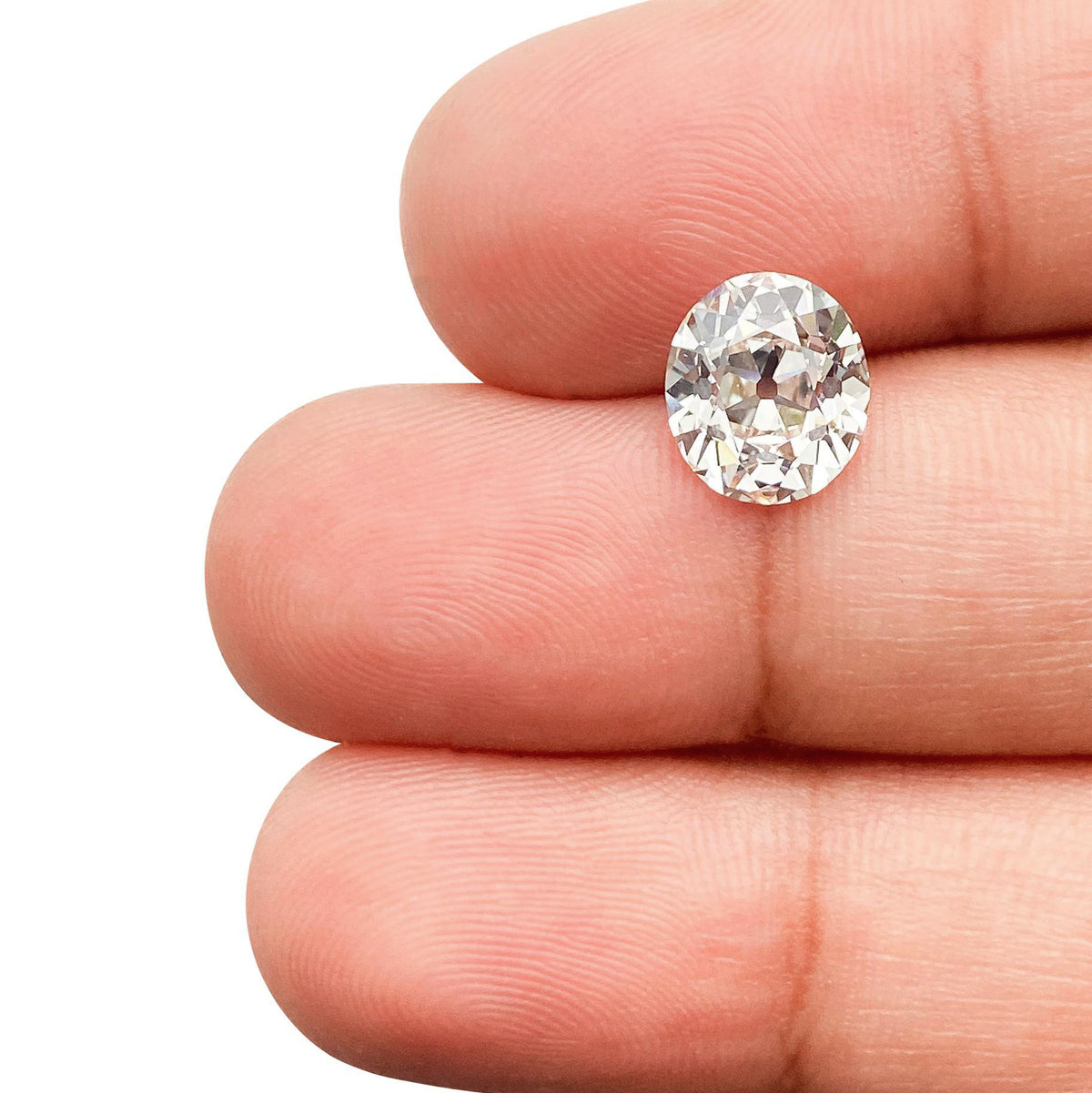 2.03ct | H/VS2 Oval Shape Old Mine Cut Diamond (GIA) - Modern Rustic Diamond