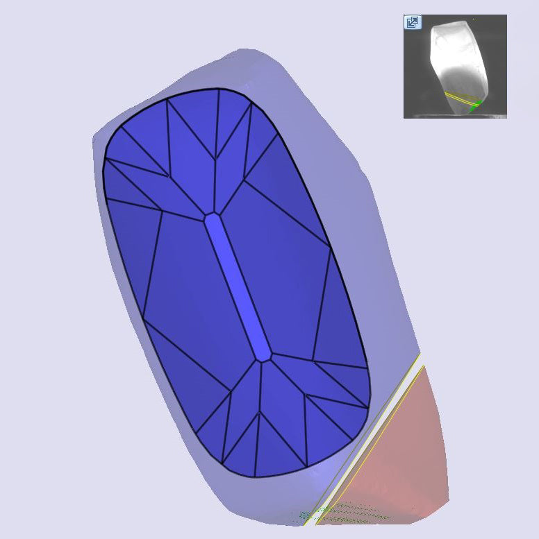 2.28ct | S-T/VVS2 Cushion Shape Old Mine Cut Diamond (GIA) - Modern Rustic Diamond