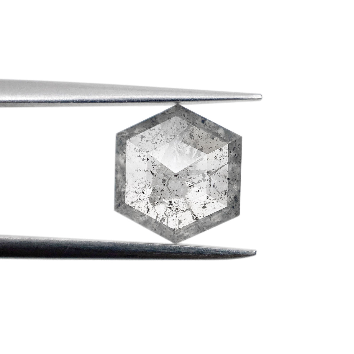 2.28ct | Rustic Hexagon Shape Rose Cut Diamond - Modern Rustic Diamond