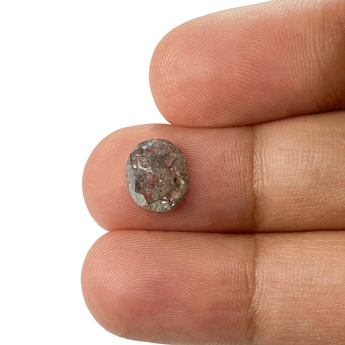 1.44ct | Rustic Oval Shape Rose Cut Diamond - Modern Rustic Diamond