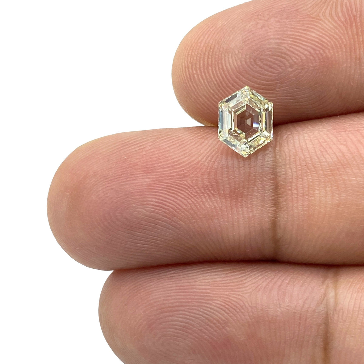 1.11ct | J-K/SI Hexagon Shape Step Cut Diamond - Modern Rustic Diamond