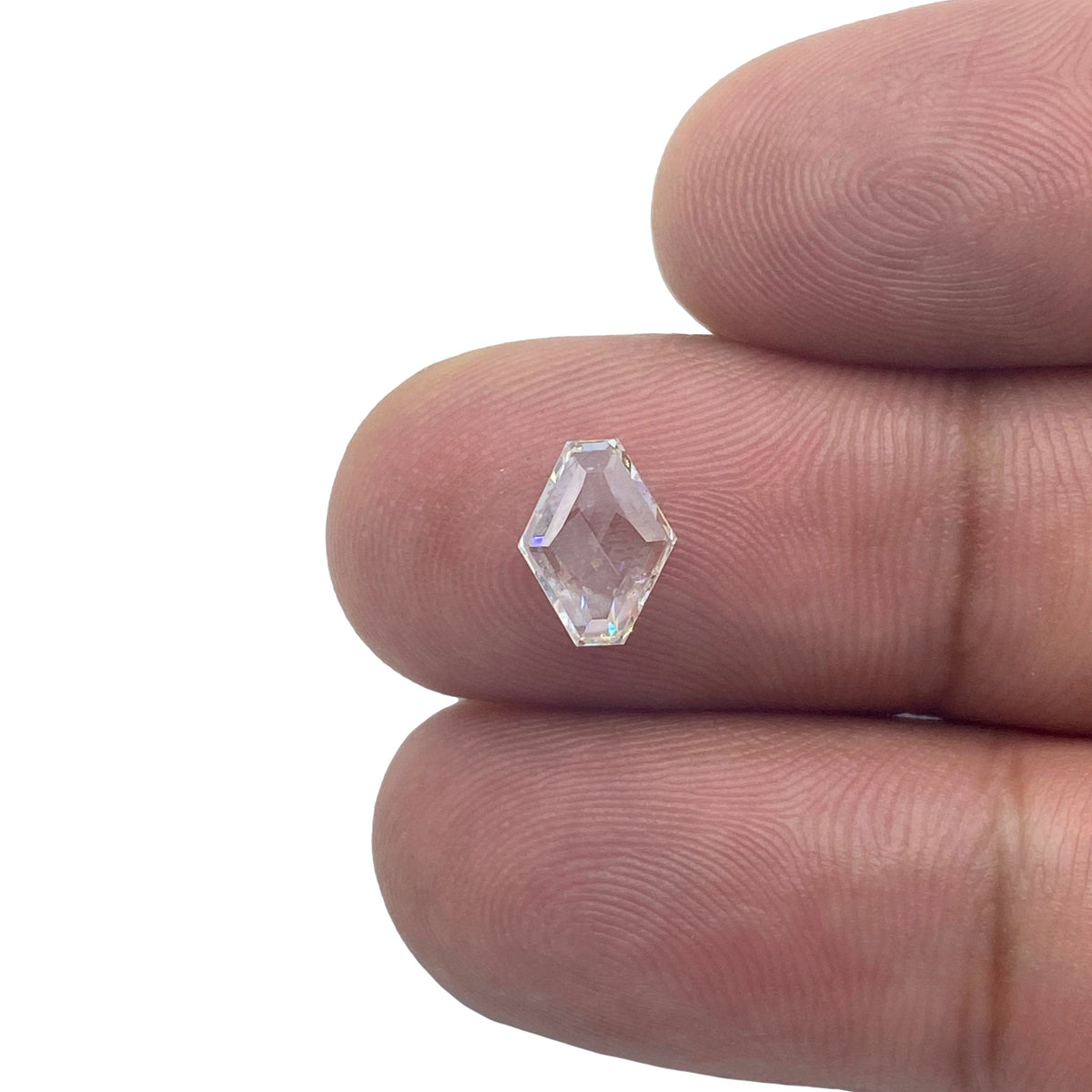 1.01ct | J/VS2 Lozenge Shape Rose Cut Diamond (IGI) - Modern Rustic Diamond